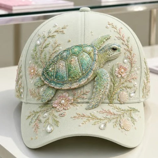 Marine Theme 3D Printed Baseball Cap with Adjustable Fit
