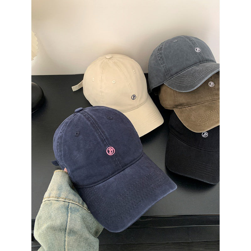 Women's Letter Embroidered Wide Brim Baseball Cap