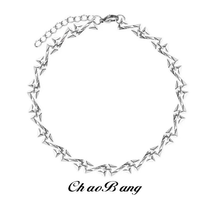 Irregular Thorn Necklace Unisex Niche Design Fashion Chain
