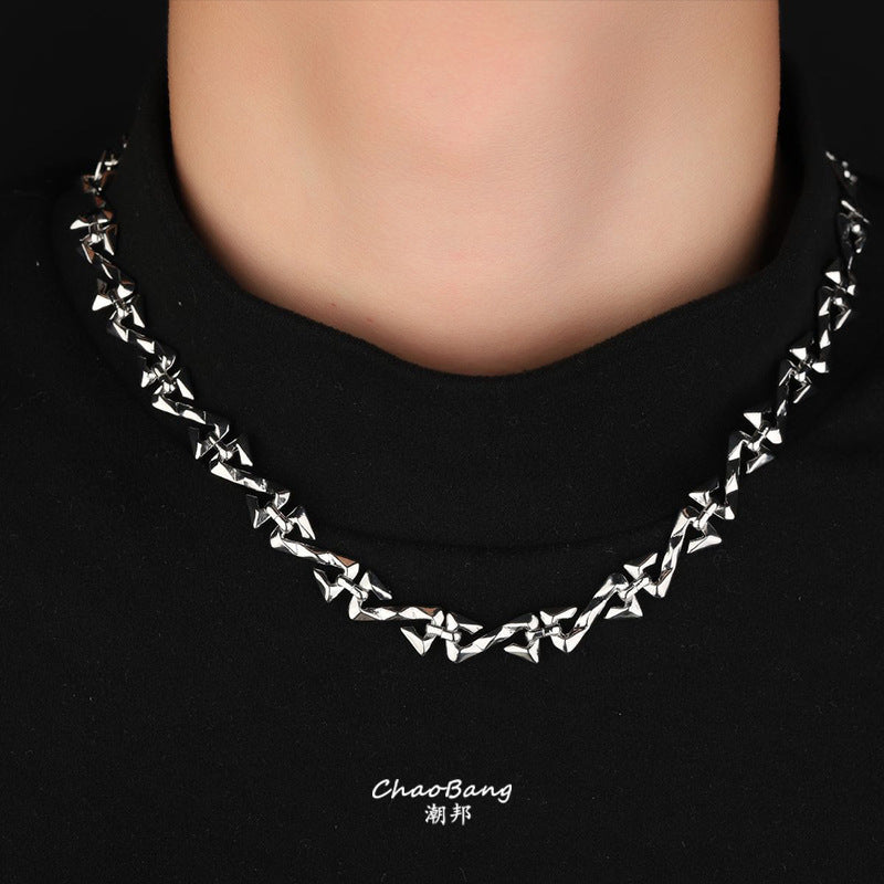 Irregular Thorn Necklace Unisex Niche Design Fashion Chain