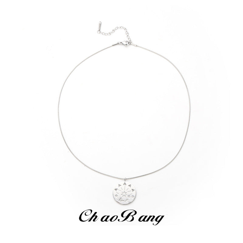 Titanium Steel Star Necklace Unisex Personalized Fashion Chain