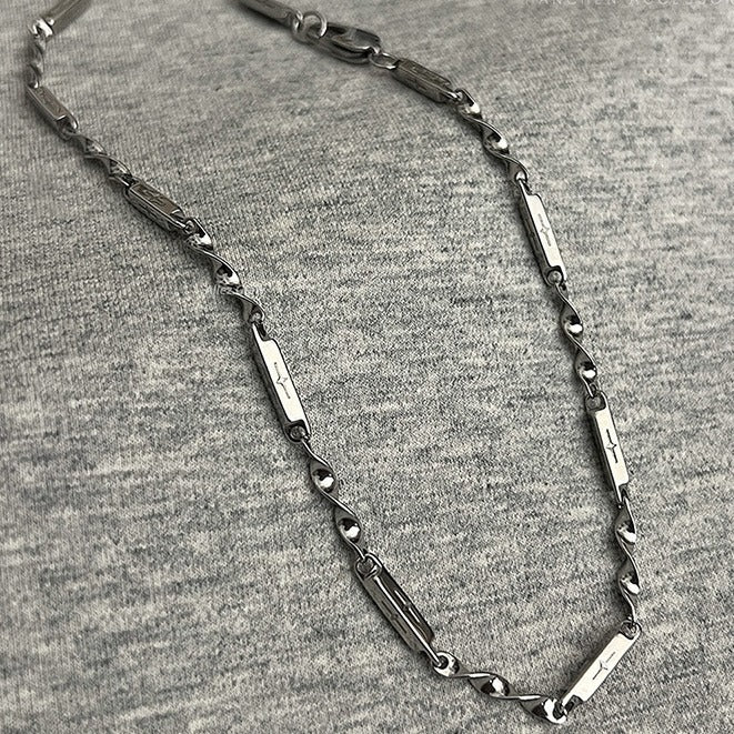 Titanium Steel Mobius Starburst Necklace Unisex Fashion Jewelry