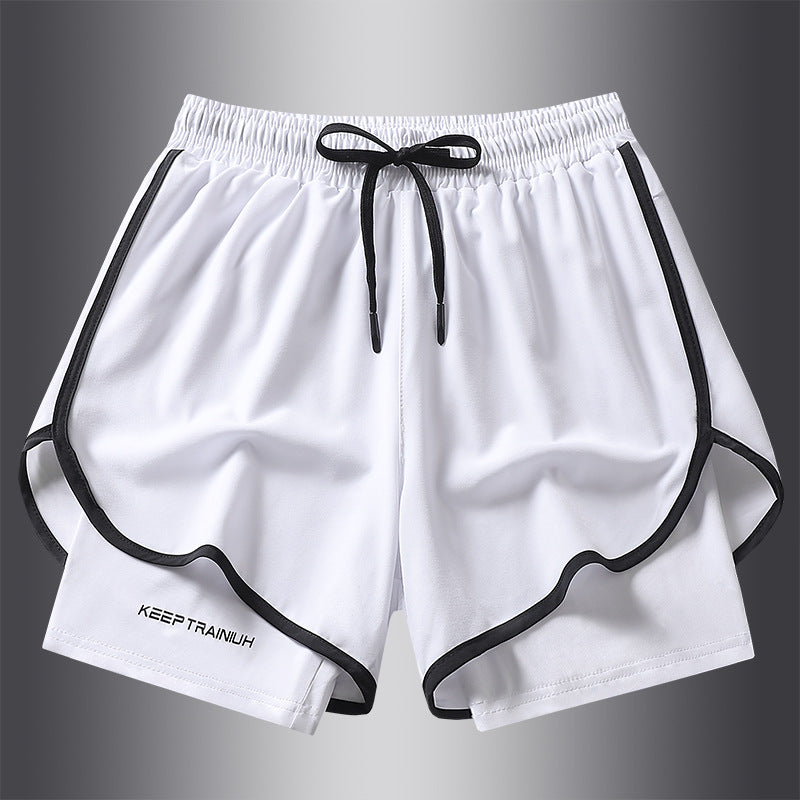 Men's 2-in-1 Quick-Dry Sports Shorts, Lightweight Training Fit