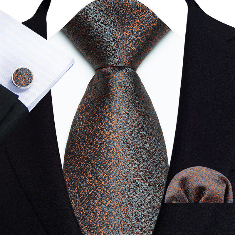 Men's Floral Paisley Tie Pocket Square Cufflinks Set - Pack of 5