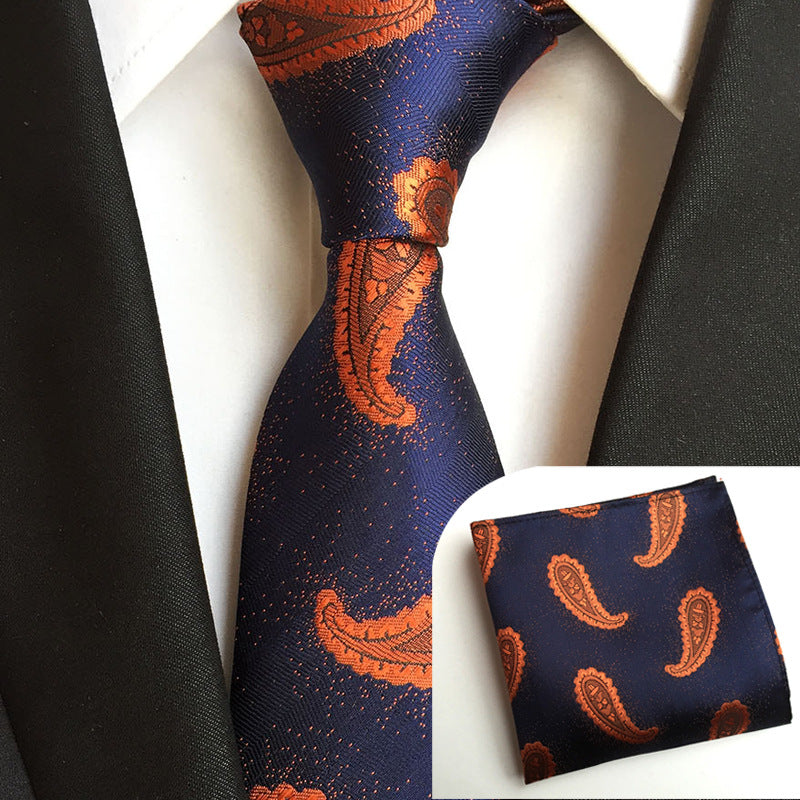 Men's Polyester Tie Pocket Square Formal Accessory Set - Pack of