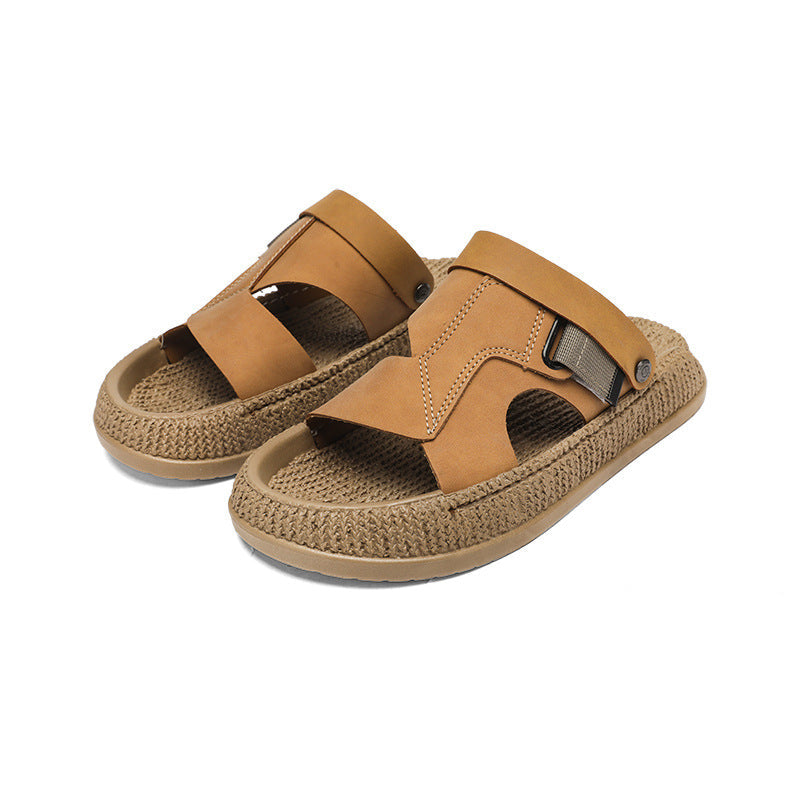 Men's Non Slip Outdoor Sandals Dual Purpose Beach Slides