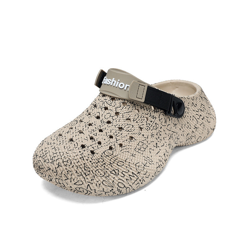 Men's 3D Graffiti Clogs Non Slip Casual Beach Sandals