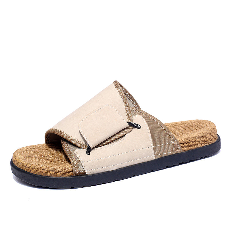 Men's Non Slip Cork Style Slide Sandals