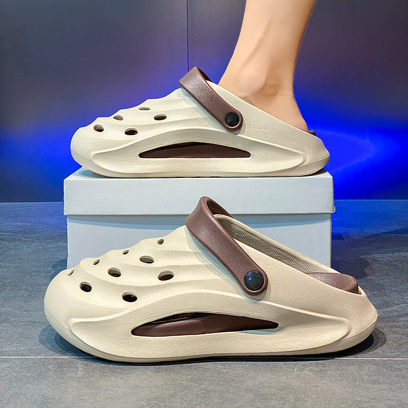 Men's Breathable Clog Sandals Outdoor Beach Slip On Shoes