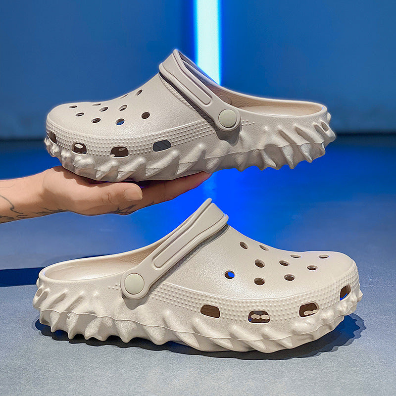Men's Thick Sole Clogs Large Size Casual Beach Sandals