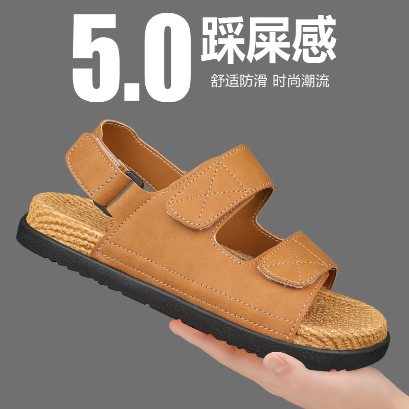 Men's Large Size Non Slip Sandals Casual Beach Driving Shoes