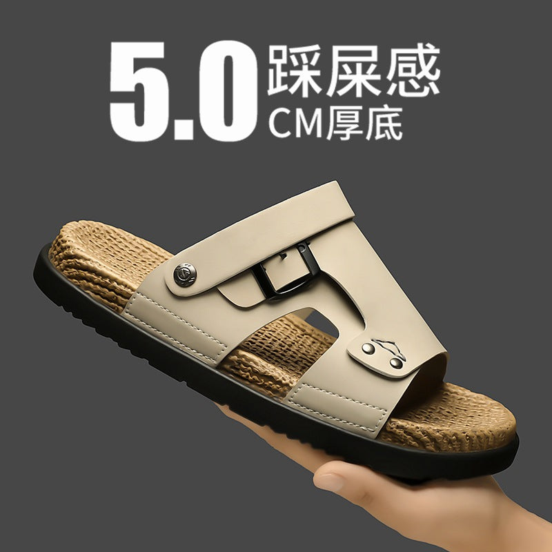 Men's Large Size Non Slip Beach Sandals Driving Casual Shoes