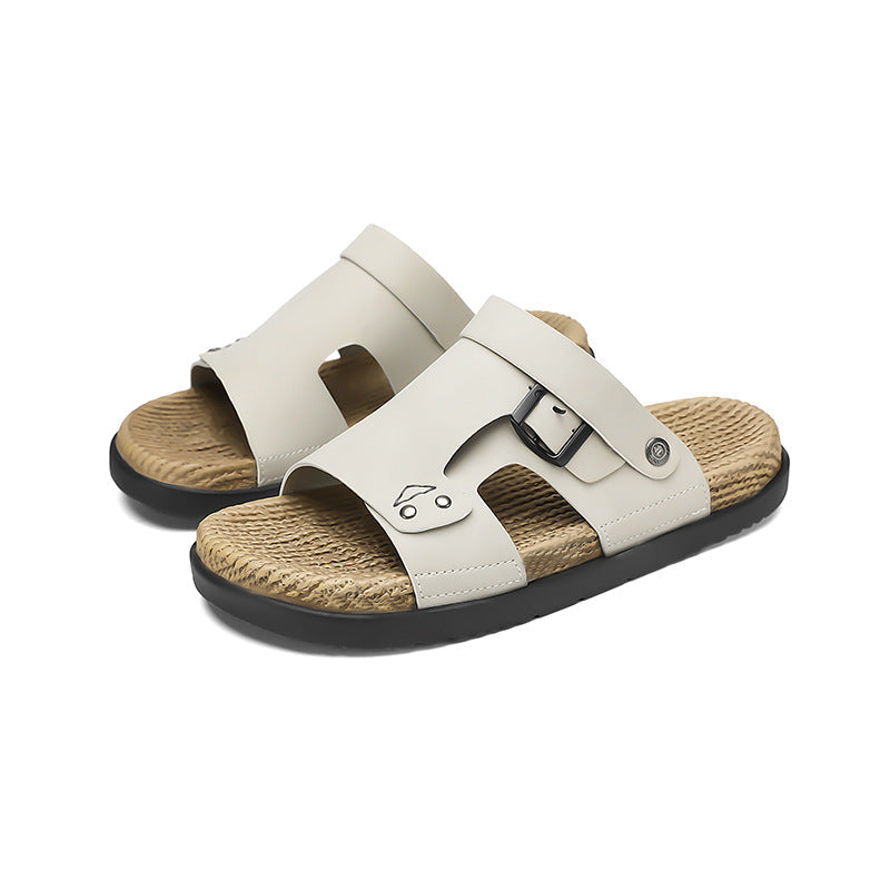 Men's Large Size Non Slip Beach Sandals Driving Casual Shoes