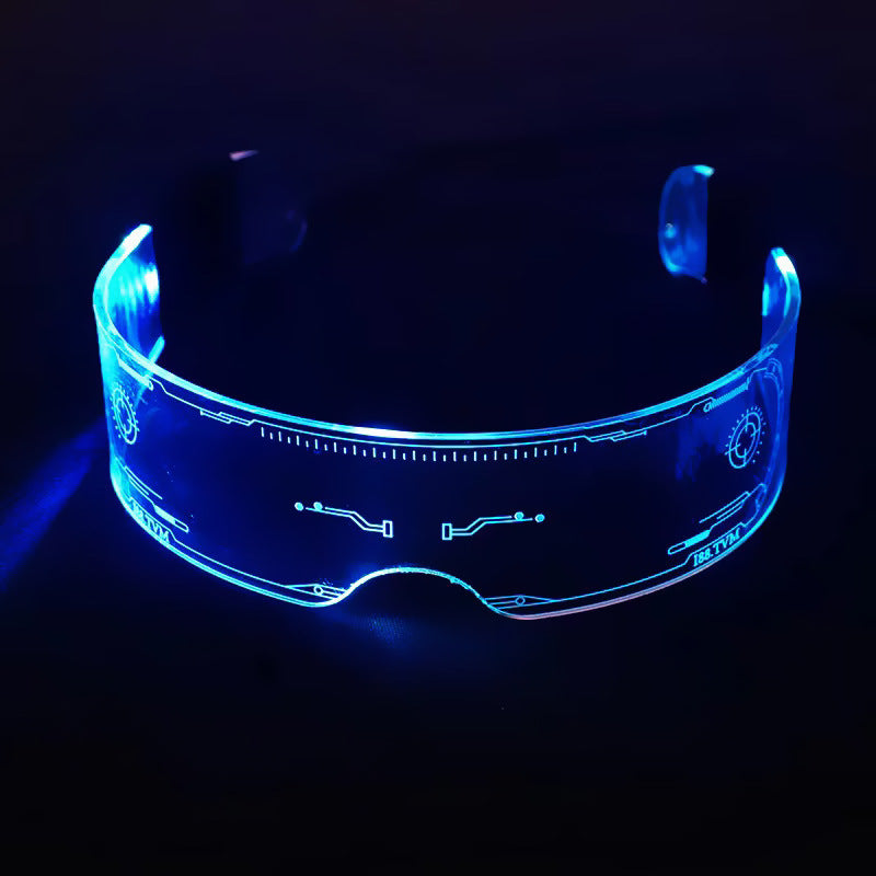 Men's LED Color-Changing Flash Glasses for Parties & Events