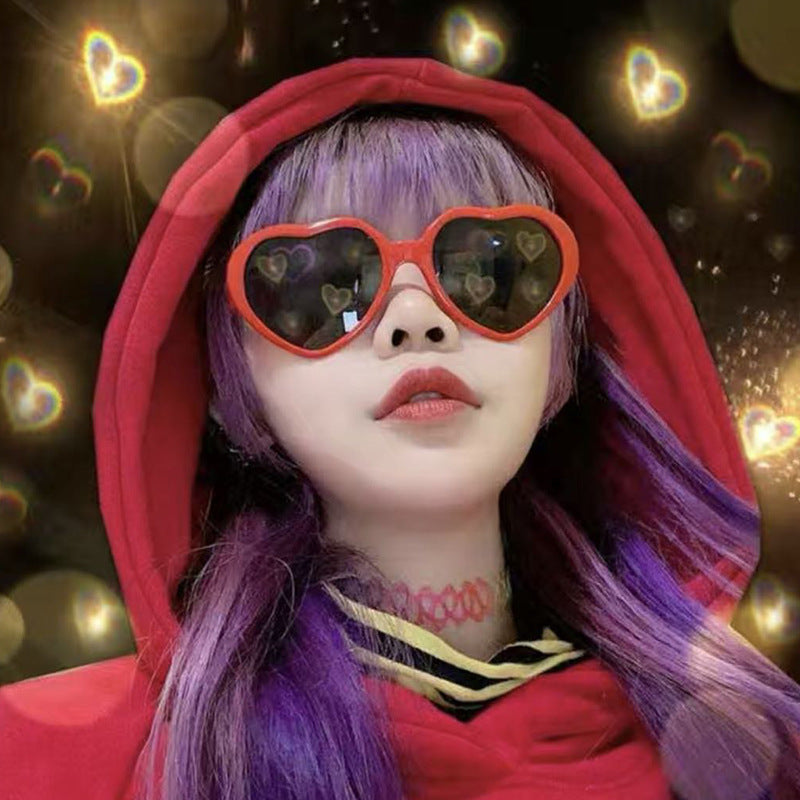 Women's Heart-Shaped Color-Changing Fashion Sunglasses