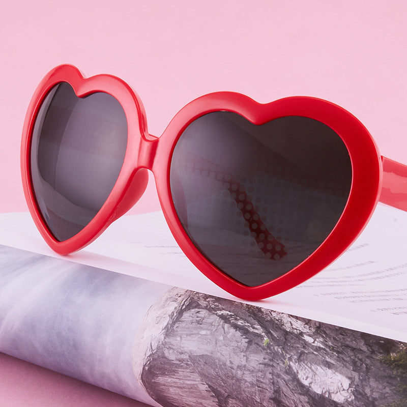 Women's Heart-Shaped Color-Changing Fashion Sunglasses