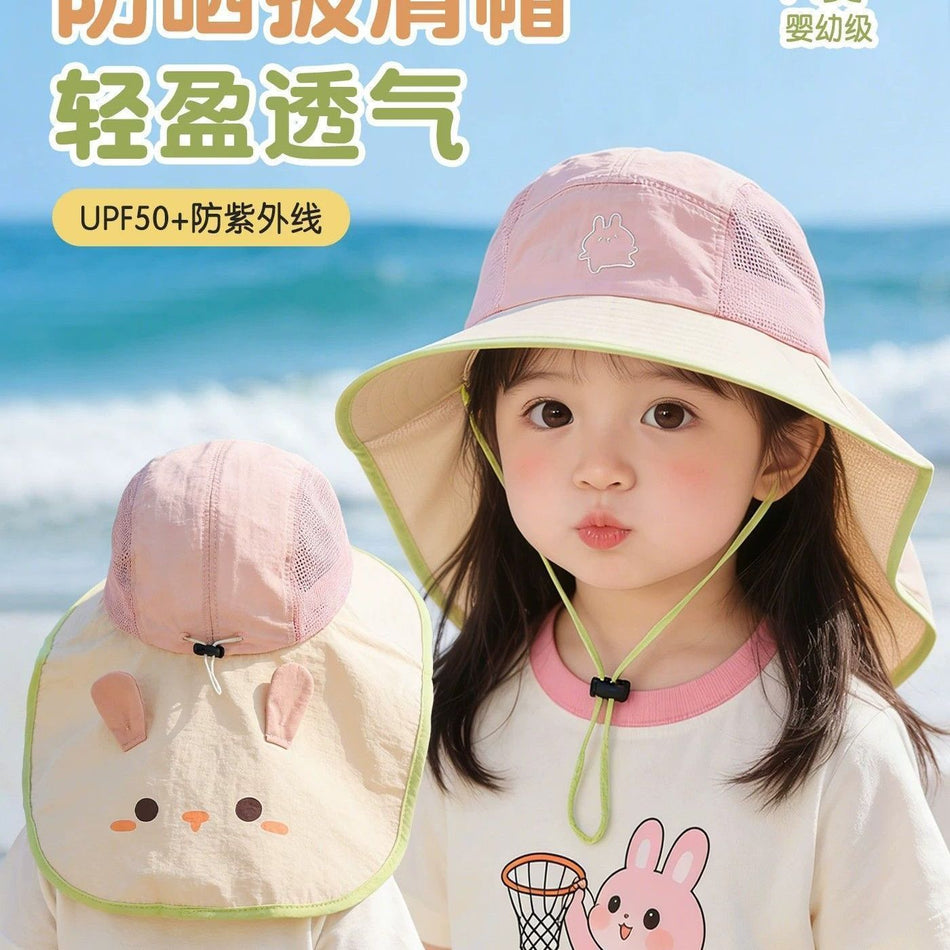 Kids Sun Protection Shawl Hat for Summer