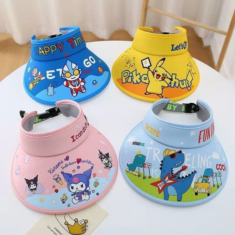 Kids Cartoon Open-Top UV Protection Sun Visor
