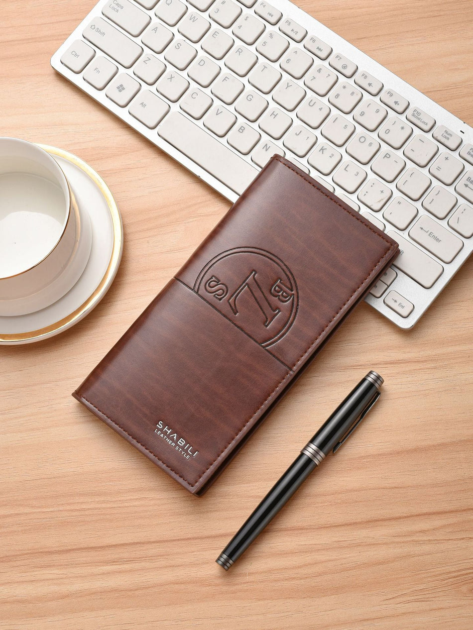 Men's Ultra-Thin Long Wallet Multi-Card Clutch Coin Purse