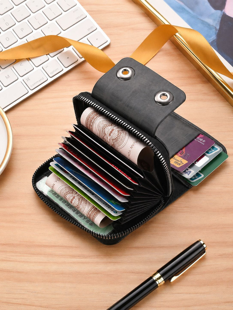 Men's PU Card Holder Wallet Multi-Card Coin Purse Organizer
