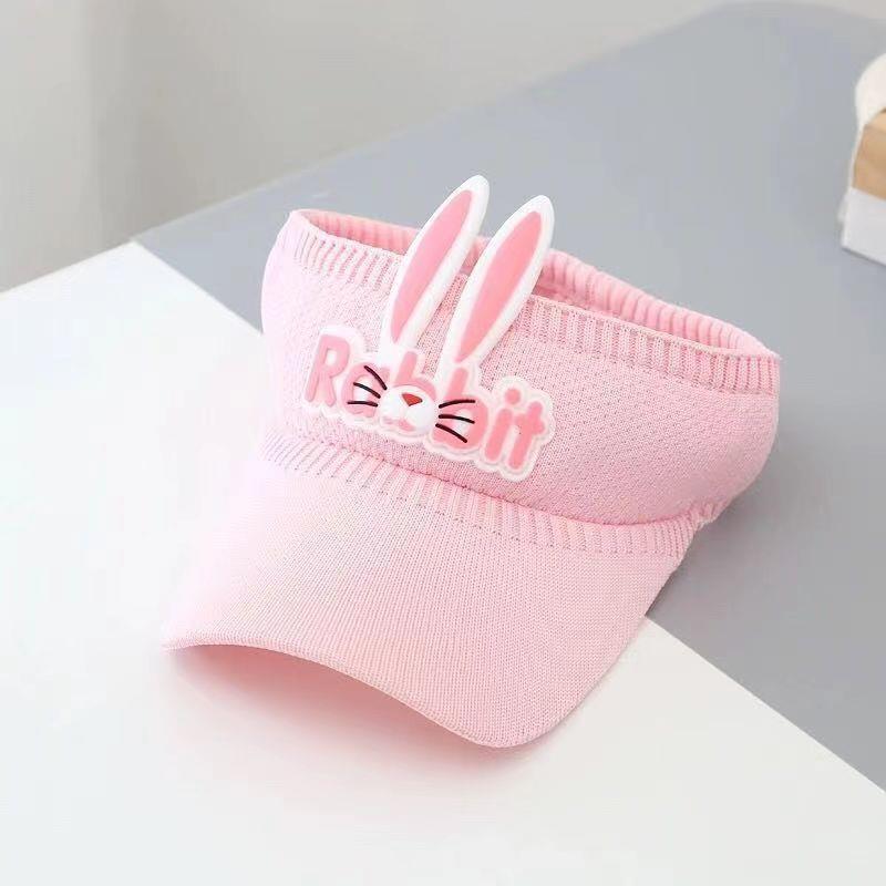 Kids Cute Rabbit Open-Top Sun Visor Hat