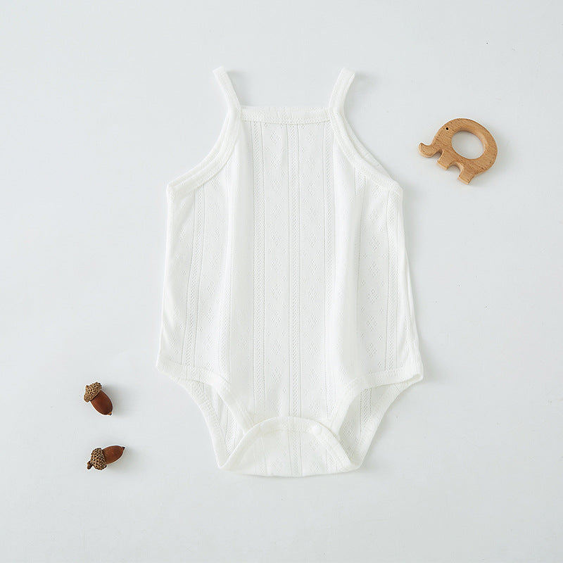 Seamless Baby Sleeveless Romper – Lightweight Summer Bodysuit