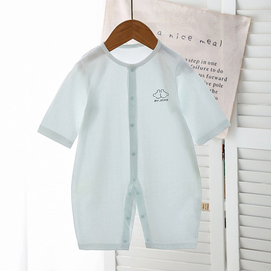 Baby Cotton Summer Romper – Lightweight Air-Conditioned Bodysuit