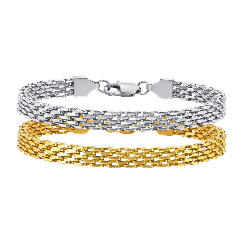 Stainless Steel Mesh Bracelet for Men & Women