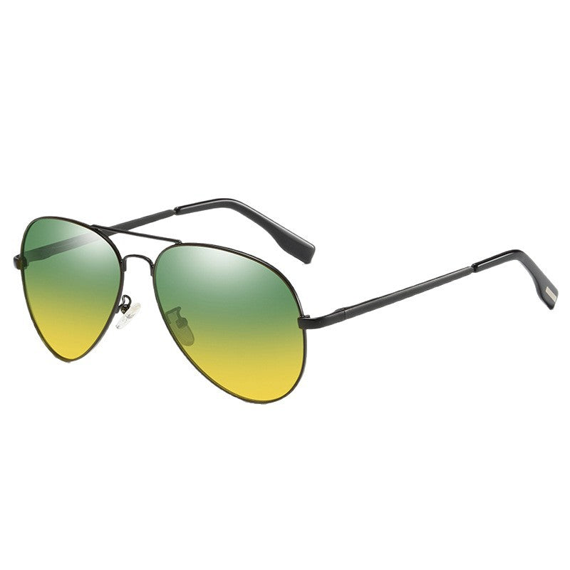 Men's Aviator Polarized Sunglasses High Definition Metal Frame