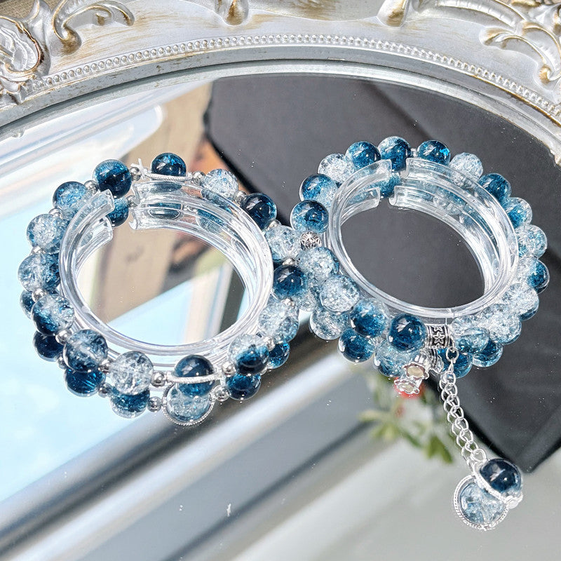 DIY Beaded Bracelet with Elegant Time-Inspired Design