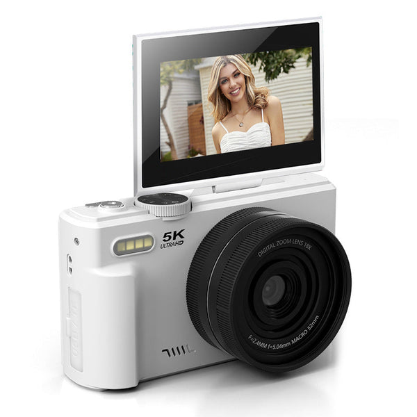 5K Flip Screen Digital Camera with WiFi and Beauty Filters