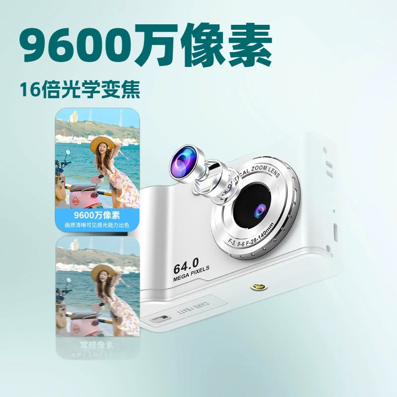 Digital Camera with 16X Zoom and Selfie Display