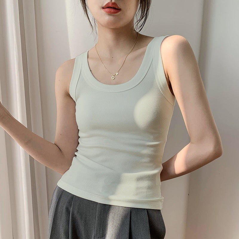 Women's Modal Knitted Camisole with Chest Pad