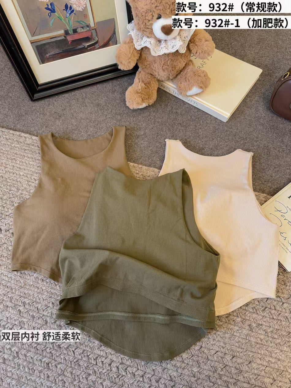 Women's Irregular Design Chest Pad Camisole Top