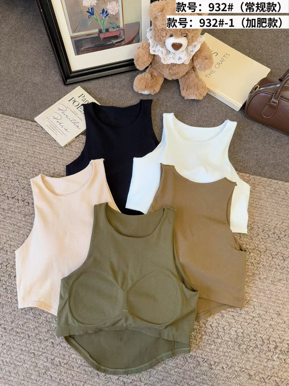 Women's Irregular Design Chest Pad Camisole Top