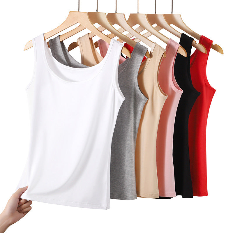 Women's Korean Style Modal Slim Fit Sleeveless Camisole Top