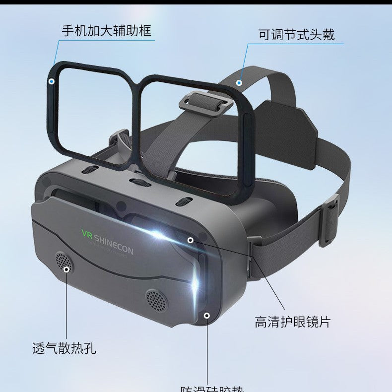 Virtual Reality 3D Headset for Mobile Movies and Gaming