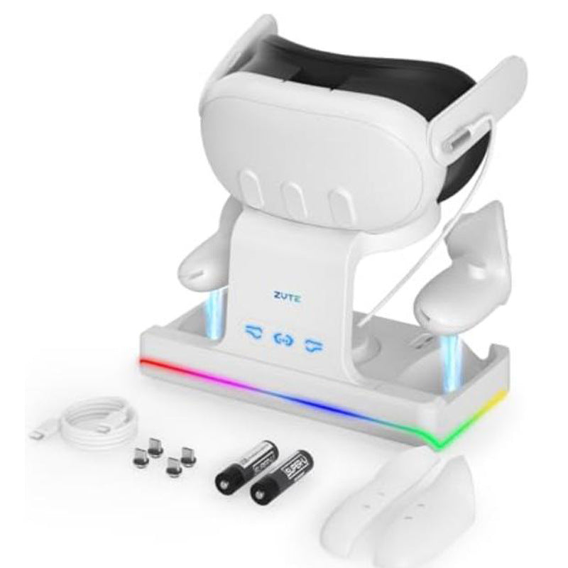Magnetic VR Controller Charging Dock with Storage Stand