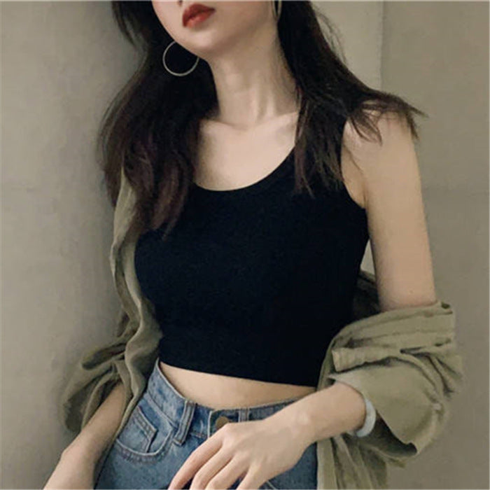 Women's Slim Fit Cropped Camisole Tank Top