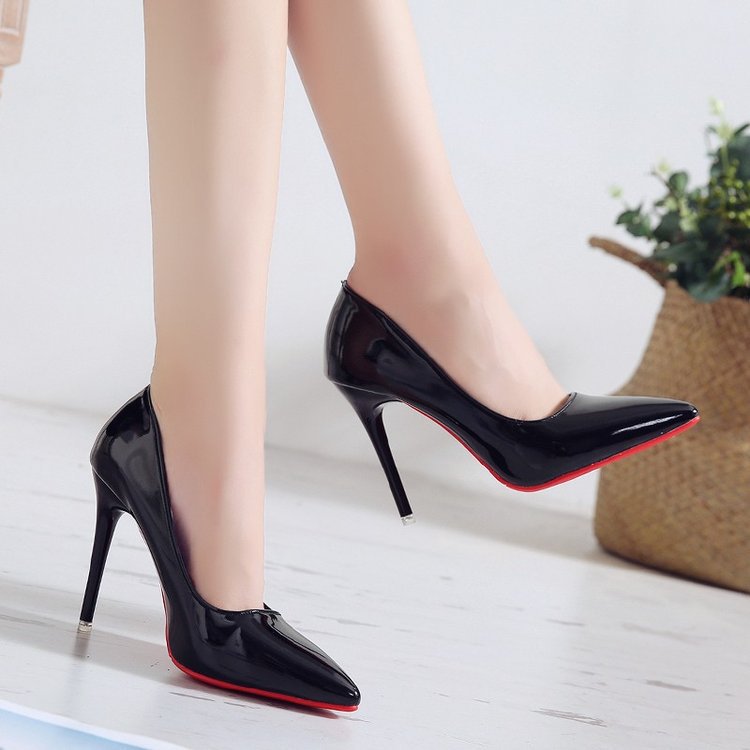 Women's Pointed Toe Stiletto Pumps with Slip-On Design