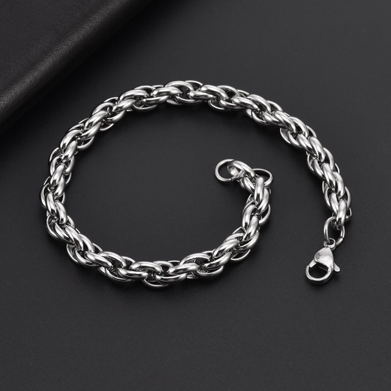 Men's Titanium Steel Keel Chain Stainless Steel Bracelet