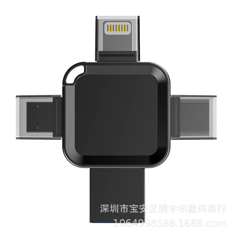 Dual USB Flash Drive 1TB 2TB Metal Storage for Phone and PC