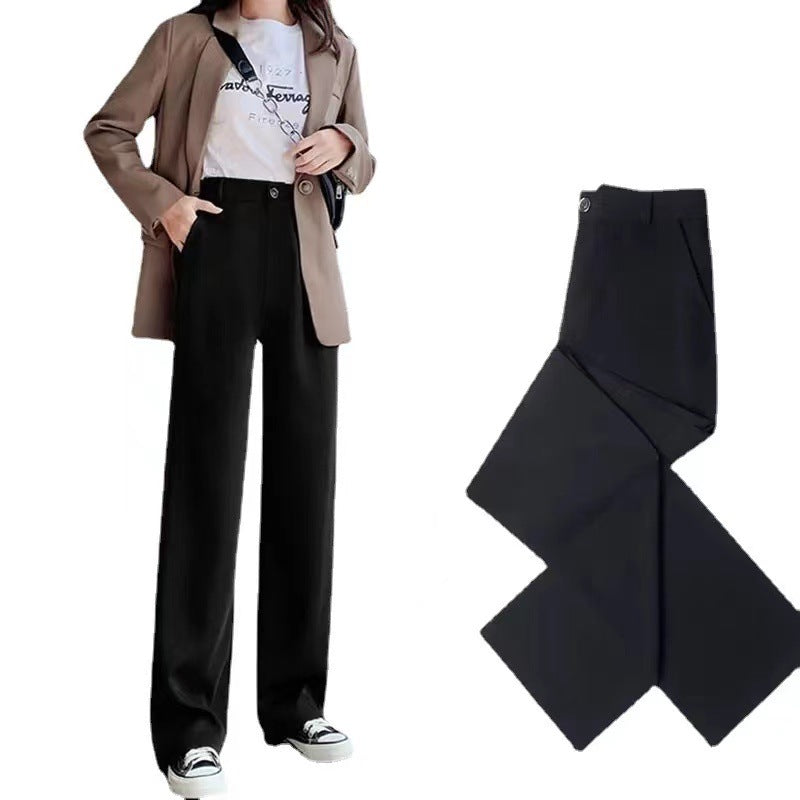 Women's Lightweight Wide-Leg Dress Pants