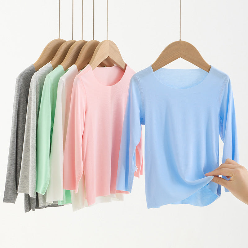 Baby Seamless Long-Sleeve Base Layer Shirt – Lightweight Summer