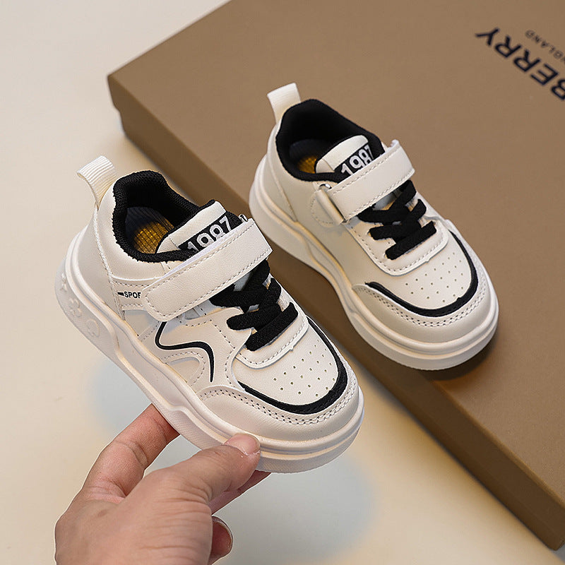 Kids Casual Sneakers – White Sports Shoes for Boys & Girls