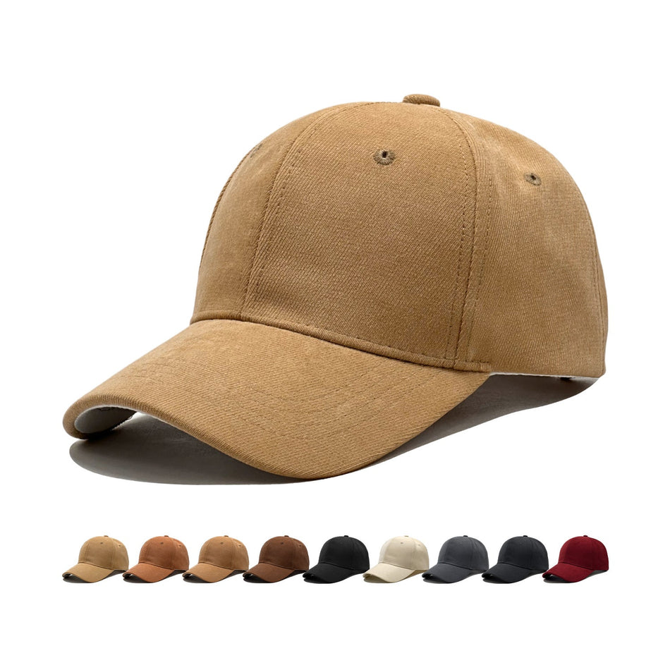 Solid Color Blank Baseball Cap for Custom Logo Design