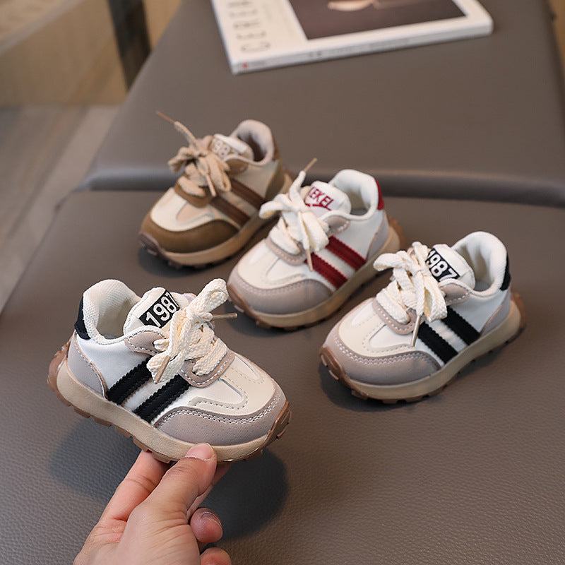 Kids Retro Running Sneakers – Soft Sole Casual Shoes for Boys &