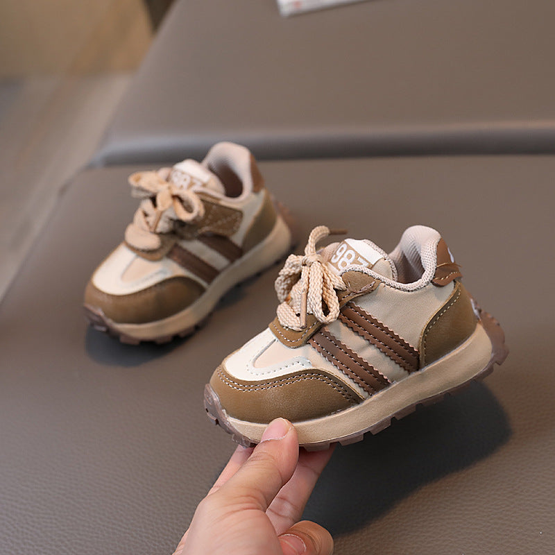 Kids Retro Running Sneakers – Soft Sole Casual Shoes for Boys &
