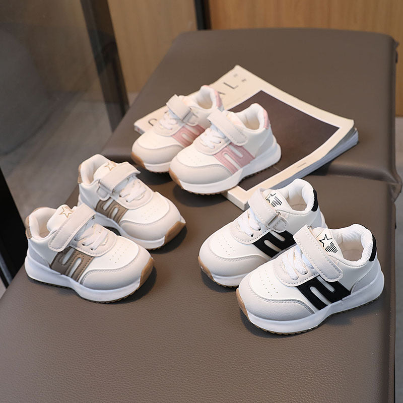 Kids White Running Sneakers – Casual Sports Shoes for Boys &