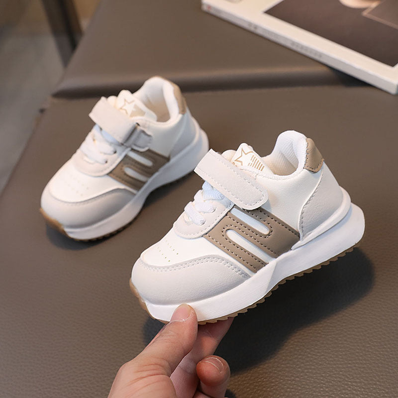 Kids White Running Sneakers – Casual Sports Shoes for Boys &